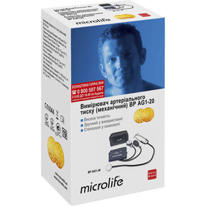 Измеритель (тонометр) артериального давления Microlife (Микролайф) модель ВР AG 1-20 механический со стетоскопом