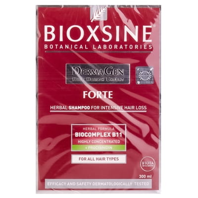 Шампунь для волос Bioxsine (Биоксин) Дермаджен Форте растительный против интенсивного выпадения для всех типов волос 300 мл
