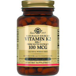 Натуральний вітамін К2 (менахінон-7) 100 мкг SOLGAR (Солгар) капсули 50 шт