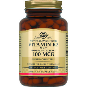 Натуральный витамин К2 (менахинон-7) 100 мкг SOLGAR (Солгар) капсулы 50 шт