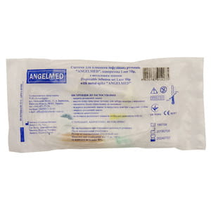 Система для вливания инфузионных растворов Luer Slip с металлическим шипом Angelmed (Ангелмед) ПР 1 шт