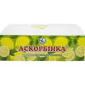 Дієтична добавка Аскорбінка таблетки зі смаком лимону 12 упаковок по 10 шт (аскорбінова кислота, вітамін С)