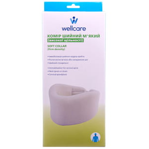 Бандаж на шийний відділ (комір) WellCare (ВеллКеа) модель 12002 високої щільності розмір L