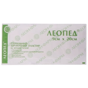 Пластырь хирургический Леопед стерильный на нетканой основе размер 9 см х 20 см 1 шт