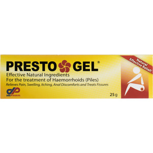 PRESTO GEL (Престо Гель) средство быстрого и эффективного воздействия для лечения геморроя 25 г