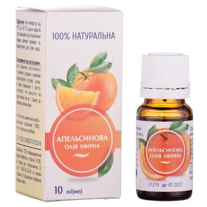 Масло эфирное Апельсиновое флакон 10 мл Вертекс