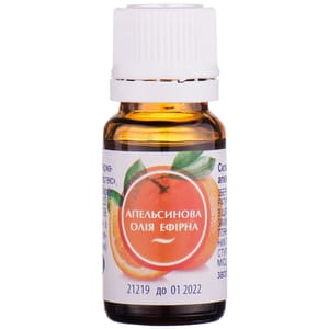 Масло эфирное Апельсиновое флакон 10 мл Вертекс