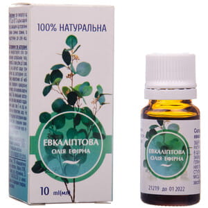 Масло эфирное Эвкалиптовое флакон 10 мл Вертекс