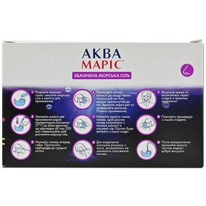 Аква Марис морская соль обогащенная для промывания носа пакет-саше 30 шт