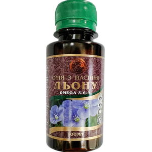 Масло семян льна 100% флакон 100 мл