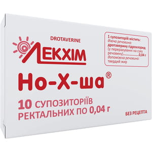Но-х-ша суп. ректал. 0,04г №10