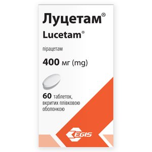 Луцетам табл. п/о 400мг №60