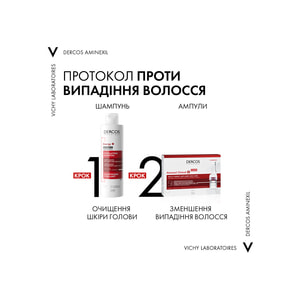 Шампунь для волос VICHY (Виши) Деркос Энерджи+ тонизирующий с аминексилом и ниацинамидом для борьби с выпадением волос 400 мл
