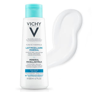 Молочко мицеллярное для лица  и глаз VICHY (Виши) Пюрте Термаль очищающее для сухой кожи 200 мл