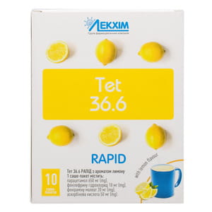 Тет 36.6 Рапід пор. д/орал. р-ну лимон саше-пак. 23г №10