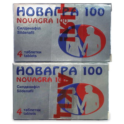 Новагра 100 табл. п/о 100мг №4 1+1