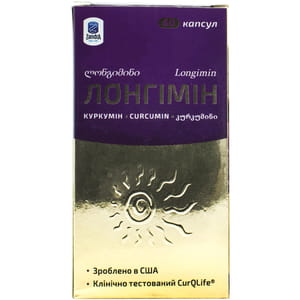 Дієтична добавка загальнозміцнюючої дії Лонгімін капсули по 612 мг пляшка 60 шт