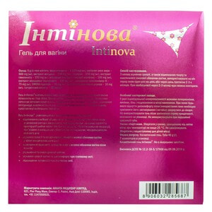 Гель Интинова для восстановления тонуса вагины туба 40 г + 7 аппликаторов