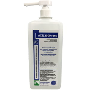 Гель дезинфецирующий АХД 2000 для обработки рук флакон 1000 мл