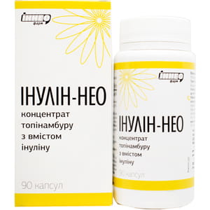 Інулін-Нео капсули концентрат топінамбуру з вмістом інуліну флакон 90 шт