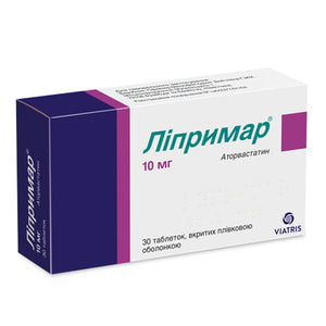 Ліпримар табл. в/о 10мг №30