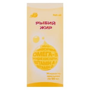 Риб’ячий жир рід. орал. 50мл