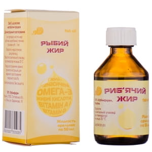 Риб’ячий жир рід. орал. 50мл