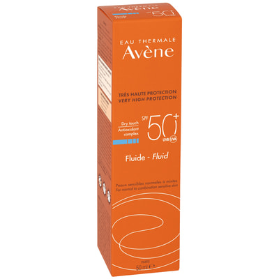Флюїд сонцезахисний SPF50+ AVENE (Авен) для нормальної та комбінованої чутливої шкіри 50 мл