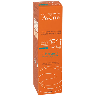 Засіб сонцезахисний SPF50+ AVENE (Авен) Клінанс для жирної, схильної до появи плям шкіри 50 мл