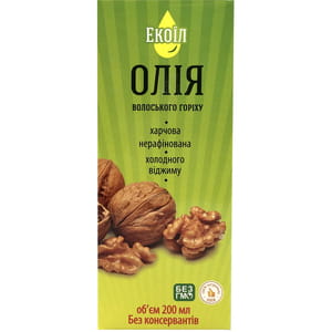 Масло грецкого ореха 200 мл Экоил