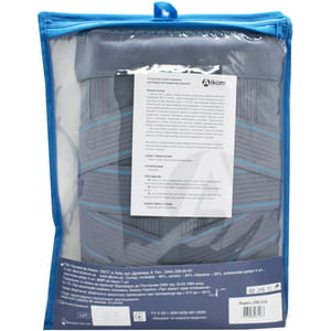 Корсет попереково-крижовий (бандаж) Торговий Дім Алком модель 2053 жорсткої фіксації колір сірий розмір 2