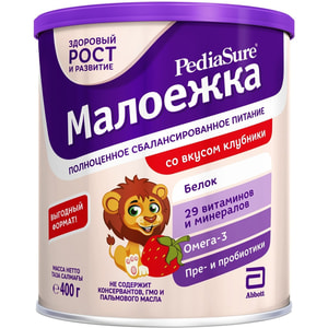 Харчування повноцінне збалансоване PediaSure (Педіашур) Малоїжка з 1-го року зі смаком полуниці 400 г