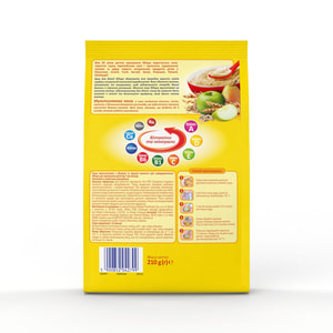 Каша молочна дитяча Нутриція Milupa (Милупа) Мультизлакова з яблоком та грушою з 7-ми місяців м'яка упаковка 210 г