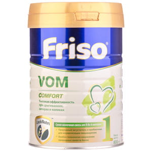 Смесь сухая молочная Фрисовом 1 Comfort для детей с 0 до 6 месяцев с срыгиваниями, коликами и запорами 800 г