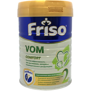 Смесь сухая молочная Фрисовом 2 Comfort для детей с 6 до 12 месяцев с срыгиваниями, коликами и запорами 800 г