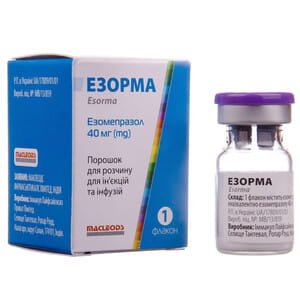 Эзорма пор. д/р-ра д/ин. и инф. 40мг фл. №1
