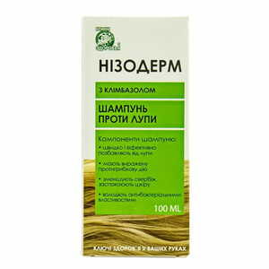 Низодерм с климбазолом шампунь для волос против перхоти флакон 100 мл