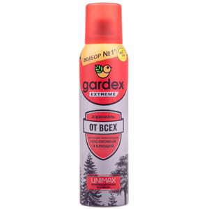 Аерозоль від всіх літаючих та кровососучих комах та кліщів GARDEX EXTREME (Гардекс Екстрим) 125 мл