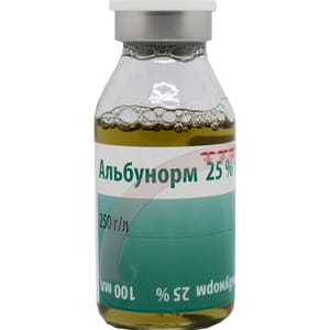 Альбунорм 25% р-р д/инф. 250г/л фл. 100мл №1