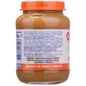 Пюре фруктове дитяче АГУША Яблучно-персикове з 5-ти місяців 190 г