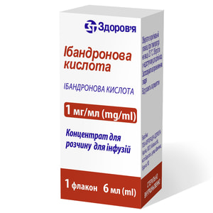 Ибандроновая кислота-Фармекс конц. д/р-ра д/инф. 1мг/мл фл. 6мл №1