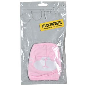 Маска для лица защитная многоразовая FuckTheVirus Kitty размер S 1 шт