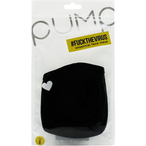 Маска для лица защитная многоразовая FuckTheVirus White Heart размер S 1 шт