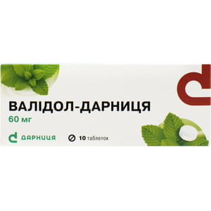 Валидол-Дарница табл. 60мг в пачке №10