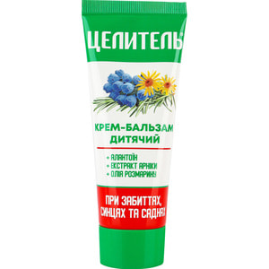 Крем-бальзам детский Целитель для быстрого и эффективного заживления кожи при ушибах, царапинах и других повреждениях кожи ребенка 70 г