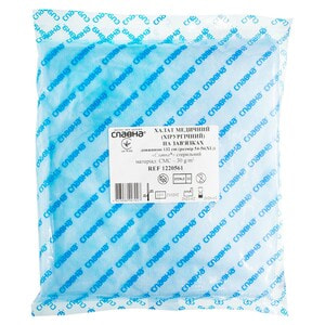 Халат хирургический стерильный на завязках материал СМС 30г/м2 длина 132 см размер 54-56 XL 1 шт