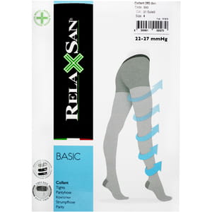 Колготки компресійні RELAXSAN (Релаксан) Basic 280 ден (22-27 мм) розмір 4 бежеві 1 пара