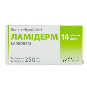 Ламидерм табл. 250мг №14