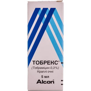 Тобрекс очні краплі 0,3% фл. 5мл