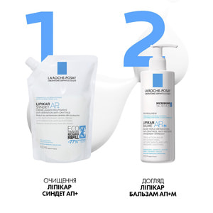 Бальзам для лица и тела La Roche-Posay (Ля Рош-Позе) Липикар AP+M липидовосстанавливающий для сухой и склонной к атопии кожи детей и взрослых 400 мл